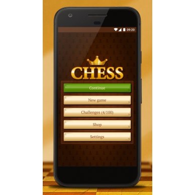 Chess app - main mmenu